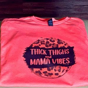 Sublimation momma vibes tee.